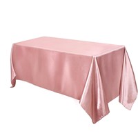 Nappe de table en satin pour fête, 58 x 102 pouces, nappe rectangulaire en soie brillante pour mariage, nappe en tissu lisse