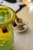 Vase en verre artistique soufflé à la main, vert, pour décoration de mariage et de maison, vase à fleurs artisanal pour centre de table moderne