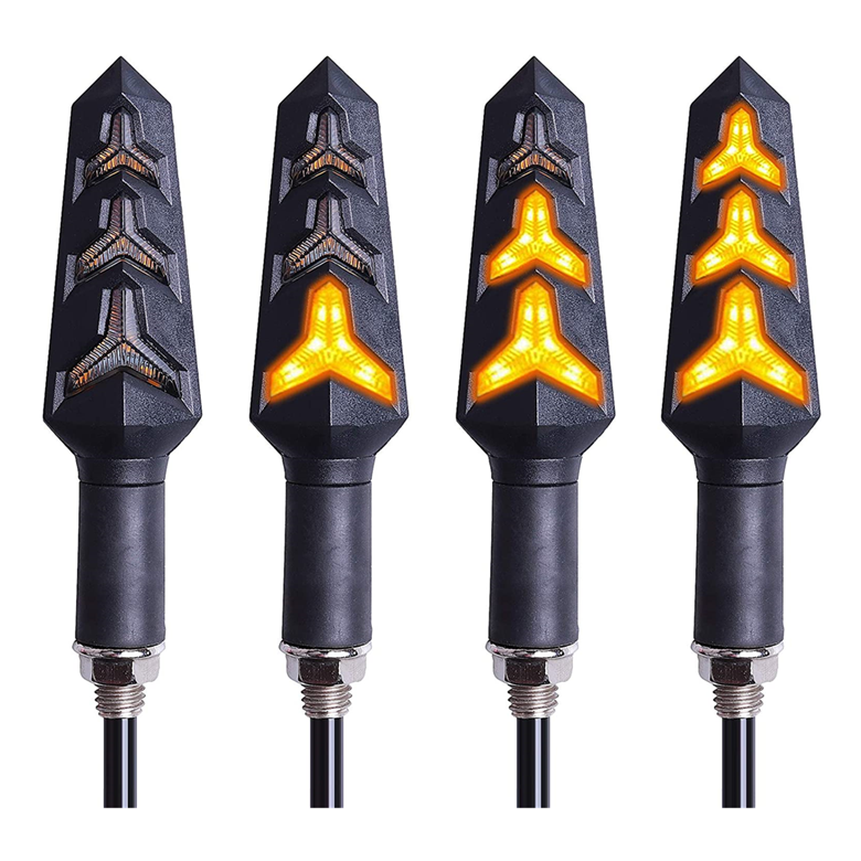 Задний фонарь мотоцикла, плавный динамический последовательный индикатор, светодиодный индикатор поворота мотоцикла