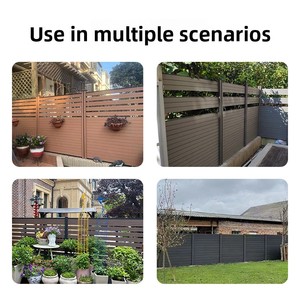 Recinzione in Legno Plastico Coestruso Trattato Chimicamente a Pressione, Rivestita in <span class=keywords><strong>PVC</strong></span>, <span class=keywords><strong>per</strong></span> Giardino Esterno Completamente Recintato - Product Image 4