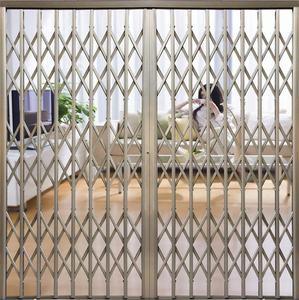 Di alluminio di griglia di disegno di sicurezza antifurto per vetri a prova di porta pieghevole - Product Image 4