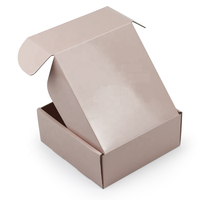 Boîte d'expédition pliable en carton ondulé avec impression de logo personnalisée écologique, boîte cadeau en papier recyclé pour vêtements et cosmétiques