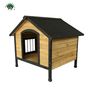 Chó bằng gỗ cũi vườn sân sau nơi trú ẩn động vật thân thiện với môi thời tiết cũi cho chó
