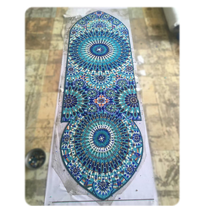 Carreaux de mosaïque en verre exquis pour décoration murale <span class=keywords><strong>intérieure</strong></span> élégante Mosaïque de <span class=keywords><strong>vitrail</strong></span> élégante pour la décoration <span class=keywords><strong>intérieure</strong></span> - Product Image 2
