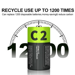 แบตเตอรี่ลิเธียมไอออนทรงกระบอก IILEER 3000mAh 4995mWh 1.5V ความจุดี ชาร์จซ้ำได้ รุ่น C2 สำหรับของเล่น ผลิตภัณฑ์ประสิทธิภาพสูง - Product Image 4