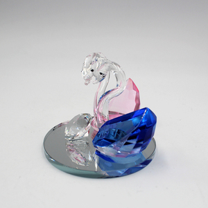 Wholesale Pink <strong>Crystal</strong> Swan <strong>Crystal</strong> <strong>Animal</strong> for Wedding Decoration Gift Souvenir - Product Image 4