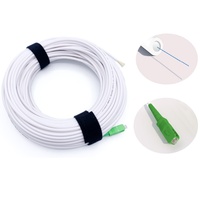 Cable de fibra óptica SC APC Pigtail con caja de terminación PTO FTTH, G657A2 4,0 MM White Pigtail Monomode 15M 20M 30M 50M
