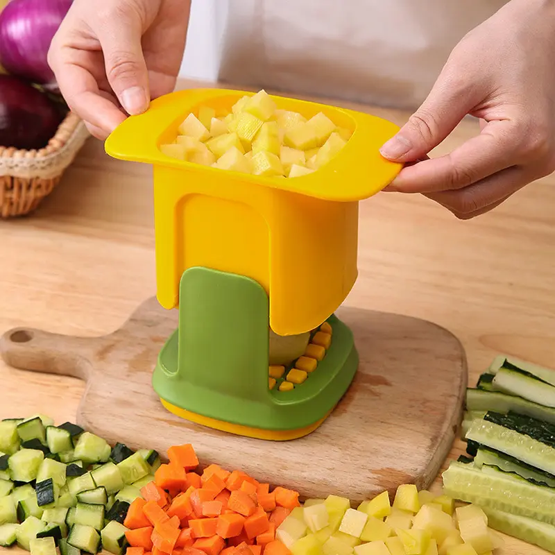 Cortador de verduras multifuncional, artefacto para cortar en cubitos de cebolla, rebanador de patatas fritas, utensilio de cocina, rebanador de pepino, herramientas de cocina