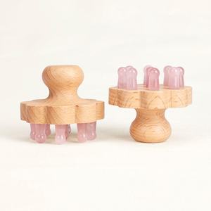 El Yapımı Çin Tarzı Erik Çiçeği Ahşap Gua Sha Yeşim Tarağı Zarif Sanat El İşi Bambu Kıl Salon Aracı Lüks Hediye Kutusu Ev İçin - Product Image 1