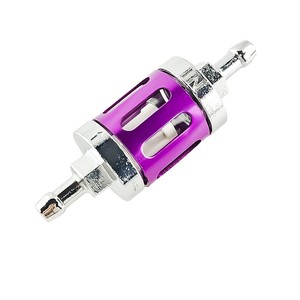 Qiangye Motorcycle Oil Filter Zinc Alloy Fuel Filter For ATV Scooter Modification Silver <b>Titanium</b> Red Blue Green - Product Image 4