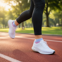 Chaussettes de sport invisibles pour femmes OEM, en tricot extensible, rembourrées, pour la course à pied, la salle de sport, le quotidien, design personnalisé