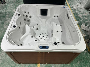 Jacuzzis, Spa Exterior para 2 Personas, Bañera de Hidromasaje de Lujo en Acrílico, Económica, con Masaje, para Jardín, Gazebo, Balboa - Product Image 4
