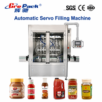 Machine de remplissage automatique de liquides à piston servo pour pots de miel, pâte de tomate, confiture, sauce piquante et bouteilles