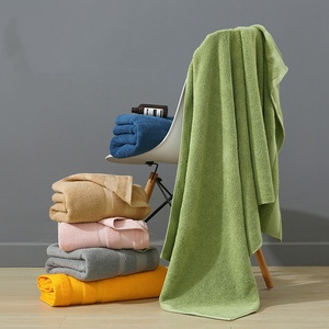 100% coton 32S forgeage épaissir ensemble de serviettes douche gant de toilette salle de bain maison hôtel serviettes de bain en gros - Product Image 5
