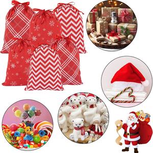 Bolsa de Almacenamiento Navideña de 7 Pulgadas con Cordón, Personalizable con Logotipo, Ecológica, de Oxford Resistente, para Organización de Regalos - Product Image 2