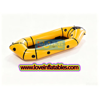 Packraft gonflable léger en TPU pour 1 personne, pliable, écologique et stable pour la navigation sur les lacs et les rivières - Garantie de 2 ans