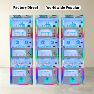 Máquina Gachapon de Doble y Triple Plataforma con Aceptador de Monedas Metálicas, Máquinas Expendedoras para Niños en Inglés - Product Image 1