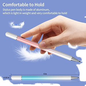 Перезаряжаемый стилус 2-в-1 для iPad iPhone, магнитный колпачок, совместимый с сенсорным экраном, аксессуары для записи, металлический пластик - Product Image 3
