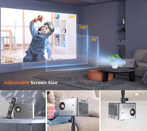 Proyector Portátil Full HD, Mini Proyector 3D para Teléfono Móvil, Económico, LCD LED 4K, 600 Lúmenes, para Cine en Casa - Product Image 6