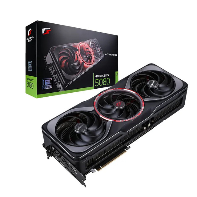 New IGame GeForce RTX 5080 Advanced OC 16GB GDDR 256 Bit DLSS4 Fan Cooling /DP Gaming Ray Tracing Desktop Graphics Card