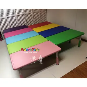 Kindergarten kids classroom table and chairs preschool children's table and chair set