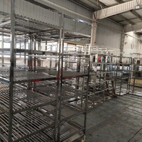 Four rotatif utiliser plusieurs couches en acier inoxydable boulangerie industrielle séchage congélation plateau de nourriture chariot support