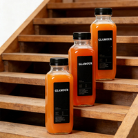 Vente flash : Bouteille en verre pour jus de fruits frais, lait, eau, kombucha, yaourt, 250 ml, 350 ml, 500 ml, avec couvercle