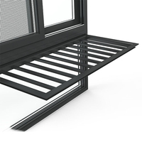 Ventana Corredera de Aleación de Aluminio Antirrobo Personalizada con Mosquitera para Casas y Villas