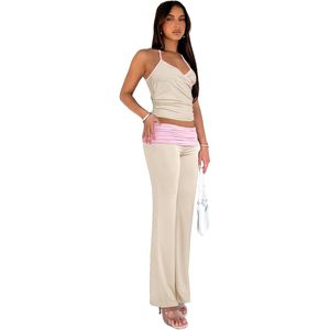 ชุดวอร์มผู้หญิงแบบสองชิ้น รุ่นคัสตอม 2026 ผ้าสแปนเด็กซ์โพลีเอสเตอร์น้ำหนักเบา ดีไซน์เรียบง่าย ระบายอากาศได้ดี เหมาะสำหรับฤดูร้อน - Product Image 2