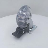 1.5/2/3 pouces faible puissance petite roulette transparente PU roues meubles roulette 35/50/75mm