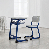 Bureaux et chaises réglables de haute qualité, salles de classe universitaires, dimensions personnalisées, mobilier scolaire, bureaux et chaises pour étudiants