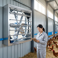 Ventilador de Extracción de Presión Negativa de Alta Calidad de 1380 mm para Gallineros, Invernaderos, Fábricas, Talleres, Ventilación y Refrigeración, OEM ODM
