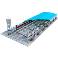 Poulailler préfabriqué portable entièrement automatique pour poulets de chair, structure en acier, 5000 poulets, modèles de poulaillers à vendre