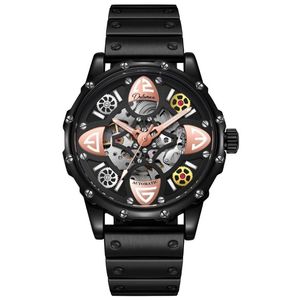 Nouvelle montre mécanique entièrement automatique multifonctionnelle, Dulunwe élégante et unique, une montre de luxe populaire pour hommes, montre de business - Product Image 6