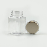 Forme carrée 100g 120g 150g 230g 280g PET Plastique Miel Pot Capsule Conteneur Bouteille Pour Médecine Liquide