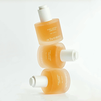 Botol Kaca Frosted Kosong 50ml Kelas Atas 1.7 Fl oz Botol Pipet Serum Perawatan Kulit Kosmetik Putih