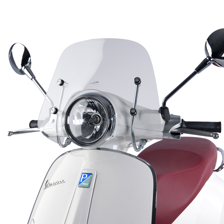 Hot Sale High quality Clear 4mm Thick windscreen scooter Motorcycle Windshield For Vespa Primavera 150