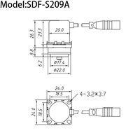 Goldenland Bobine de tête d'électrovanne à verrouillage bistable à impulsion DC 3V 0.02-8Mpa pour SDF-S209A de robinet intelligent