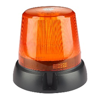 12-24V Flache LED-Rundumleuchte 30W Rotierende Blinkende Notfall-Warnleuchte mit Magnet für LKW und PKW