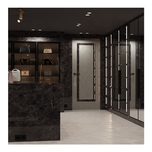 Muebles Modulares de Fábrica, Dormitorio, Madera Maciza de Palisandro, Armario Clásico, Guardarropa para Ropa con Espejo - Product Image 6