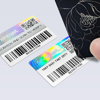 Autocollant holographique personnalisé avec logo privé, numéro de série 3D, code QR, étiquette de sécurité holographique