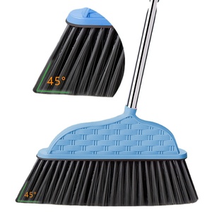Nouvel ensemble de balais rotatifs à long <span class=keywords><strong>manche</strong></span> pour la maison avec pelle à poussière en plastique coupe-vent pour le nettoyage des sols - Product Image 1