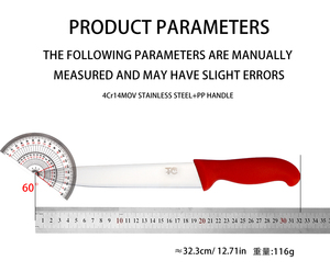 Bán Buôn Tùy Chỉnh 4Cr14mov Thép Không Gỉ Đầu Bếp Dao Đặt Dao Màu Đỏ Thiết Lập Bền Thịt Dao Nhựa Cho Đầu Bếp Dao Nhà Bếp - Product Image 3