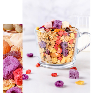 Snack di farina d'avena di <span class=keywords><strong>frutta</strong></span> di alta qualità <span class=keywords><strong>frutta</strong></span> liofilizzata <span class=keywords><strong>e</strong></span> noci cibo istantaneo Porridge di cereali fiocchi d'avena - Product Image 4