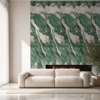 Dalle en pierre frittée grand format aspect marbre émeraude Luca Bada |   Dalle de 12 mm pour hall d'hôtel, mur d'accentuation, salle d'exposition, suite, OEM