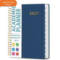 Nuevo en el Mercado: Agenda 2027 con Cubierta de Cuero Sintético, Encuadernación en Anillos, Organizador Semanal y Mensual con Separadores, Regalo de Año Nuevo
