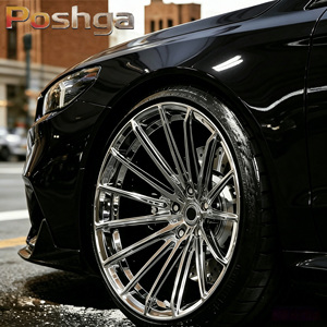 Cerchi in Lega di Alluminio Forgiati Personalizzati a Profilo Concavo Profondo 18 19 20 Pollici 5x112/114.3/<span class=keywords><strong>120</strong></span> PCD Finitura Cromata per Mercedes Ferrari Audi <span class=keywords><strong>BMW</strong></span> - Product Image 5