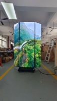 Produsen Layar Poster LED Lipat Tiga P2.5 Pabrik Cina Layar Tampilan Digital Lipat Portabel untuk Iklan Digital Signage Komersial