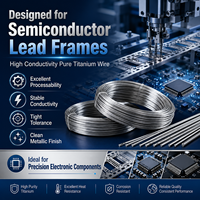 Fil de titane pur à haute conductivité GR1 GR2 ASTM B863 pour cadre de semi-conducteurs, grille de tube à vide, électronique OEM