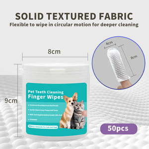 Toallitas Dentales para Perros y Gatos, Material No Tejido, 100 Unidades - Product Image 2